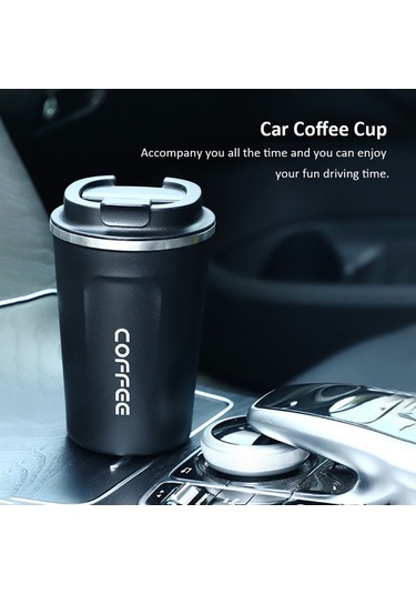 Ulzyvf Paslanmaz Çelik Seyahat Kahve Termosu - Sızdırmaz Koyu Mavi, Taşınabilir Koyu Mavi