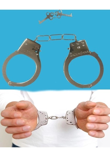 Metal Malzemeden İmal Anahtarlı Oyuncak Polis Si