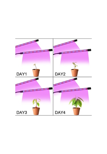 L6578-3 Klipsli Bitki Çiçek Etli Büyümek Işık Usb Tam Spektrum Çok Renkli Diğer