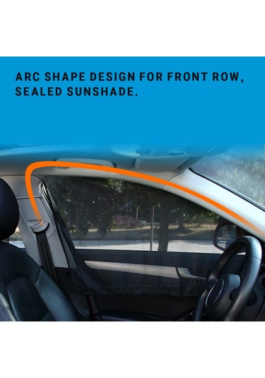 Dianziye Arka Pencere İçin Magnetlı Otomatik Genişleyen Ayna Dokulu Güneşlik - Bej Kare Arka Sıra Çift - Uv Engelleme Isı Yalıtımı Kolay Kurulum