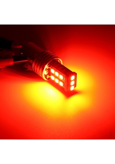 Createtech Smd Led Lambası, Kırmızı Işık Fren Dc Arka Araç Adet 3w 300lm 2835 2 12v 1157/bay15d Di