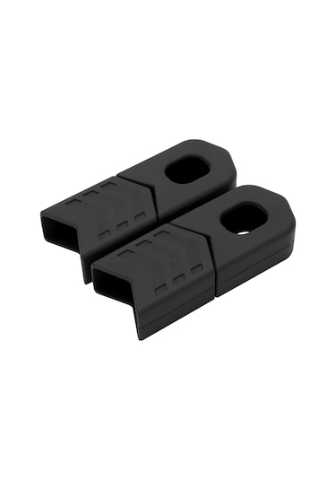 Geeroyoo Bisiklet Krank Koruyucu Kılıfı - Yiyecek Grubu Silikon, Evrensel Dağ Bisikleti Uyumlu, Çizik Ve Değişikliğe Dayanıklı, 4 Adet Kutuda Siyah Siyah