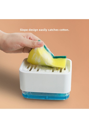 Reedark Mutfak Otomatik Sabun Dağıtıcı İle Entegre Sulama Fırçası - Yıkama Ve Temizleme İçin Verimli Araç Mavi Mavi