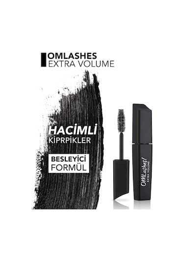 Flormar Kıvıran ve Dolgunlaştıran Maskara (Siyah) - Omlashes Mascara - 000 - 8690604539048
