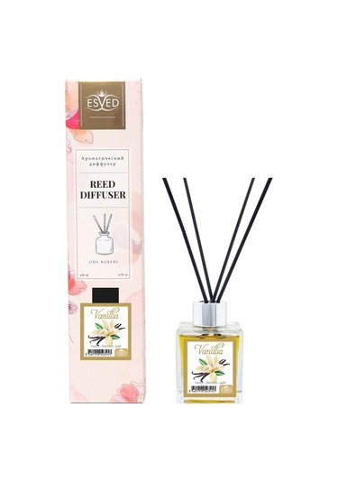 Esved Vanilya Kokusu 100 ML + Çubuklu Oda Kokusu Yedek Dolum Şişesi