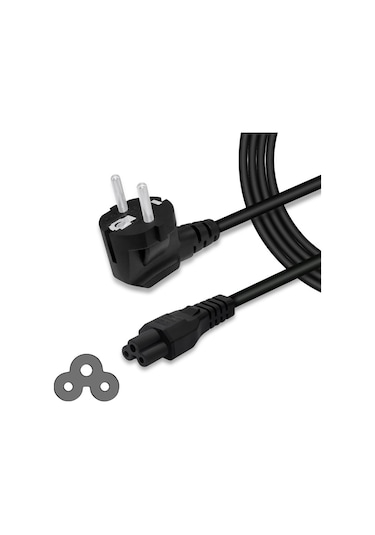 1.5m Notebook Laptop Adaptör Elektrik Kablosu-yonca Power Kablo