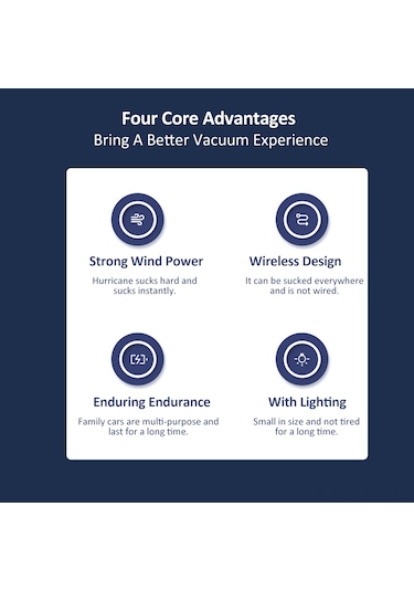 Maiyame 4000pa Güçlü Emişli 3 Ü 1 Arada Mini Elektrikli Süpürge, Led Aydınlatmalı Ve Taşınabilir 2 Nozul + 2 Fırça + Yer Fırçası + Usb Kablo
