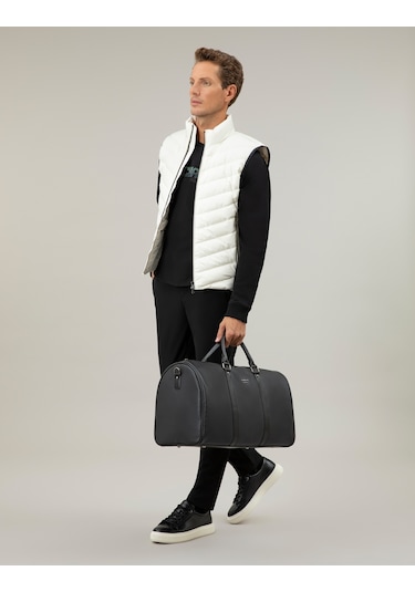 Cacharel Ekru Slim Fit İnce Kapitone Mont Yelek Bej