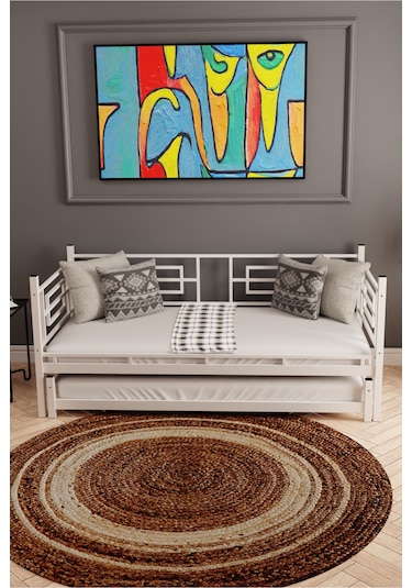 Moblay Larissa Yavrulu Daybed Sedir Karyola Beyaz