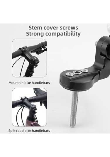 Geeksen Alüminyum Bisiklet Telefon Tutucu, Dağ Bisikleti Ve Elektrikli Araçlar İçin, Navigasyon Ve Teslimat Kullanıma Uygun, Saplı Model Siyah Siyah