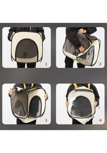 Pet Taşınabilir Katlanabilir Kedi Playpen Cates Kennel Oxford Bezi Pet Çıkarılabilir Fermuar Üst Gölge Kapak Kapalı Dış Mekan Kullanımı Taşıyıcılar Ve Amp Bebek Arabası