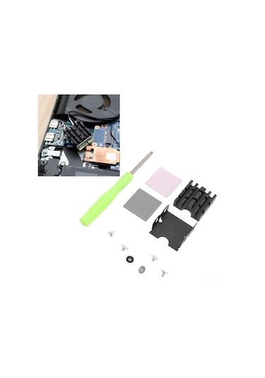 Kangvka M.2 2230 Ssd Soğutucu, Mg Alyuminyum Alaşımlı, İki Yönlü Tutucu, Termal Silikon Yastık, Pcıe Nvme/sata Uyumlu, 10-30 C Soğutma, Masaüstü/dizüstü Bilgisayarlar İçin