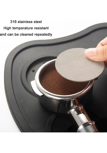 Paslanmaz Sinterlenmiş Sac Kahve Sıçrama Filtresi 53mm x 1mm