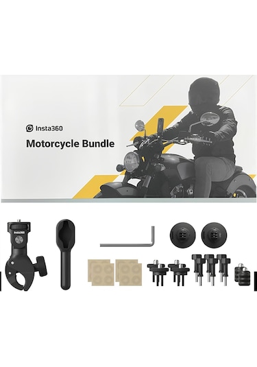 Orijinal Motorcycle Mount Bundle - Aksiyon Kamera Motosiklet Montaj Kiti Siyah