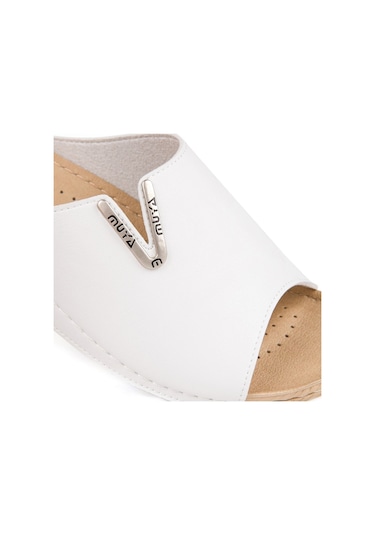 Muya Nest Anatomik Günlül Kadın Terlik-beyaz BEYAZ Beyaz