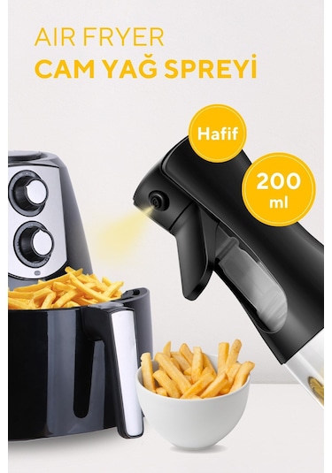 Mis Kitchen Sprey Yağdanlık Püskürtmeli Yağlık - Siyah Renk