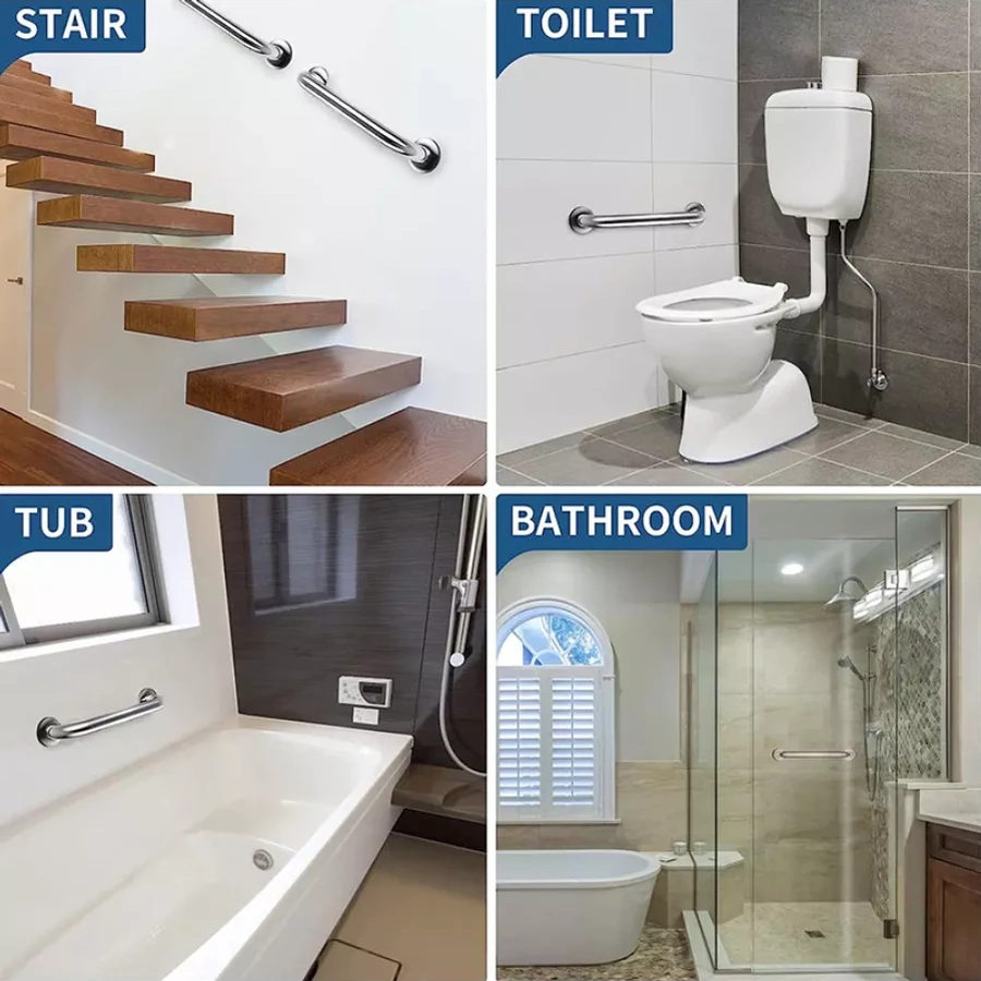 Denart Duş Başlığı İçin Duvara Monte Tutma Kolu, Yaşlılar Ve Engelliler İçin 246134875 Krom