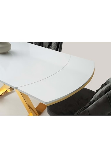 Beyaz / Gold Mobilgen G Still Masa Beyaz - Gold