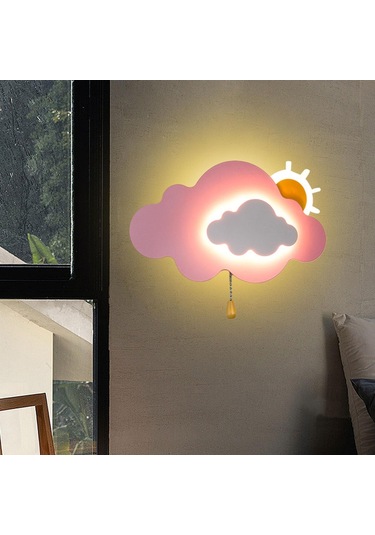 Suntek Magideal Bulut Gece Lambası Kahve Barı Oyun Odası Pembe Çok Renkli