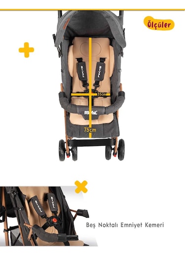 Rival RV111 Sweet Tam Yatar Hafif Baston Bebek Arabası