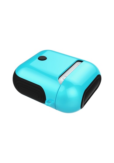 Vernikli Pc Bluetooth Kulaklık Kılıfı  Airpods Uyumlu 1/2 Bebek Mavisi İçin Anti-kayıp Saklama Çantası Mavi