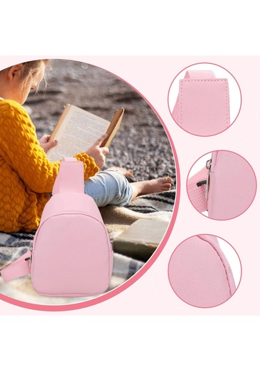 Suntek Çocuklar Için Çapraz Askılı Çanta Sevimli Hediye Pembe