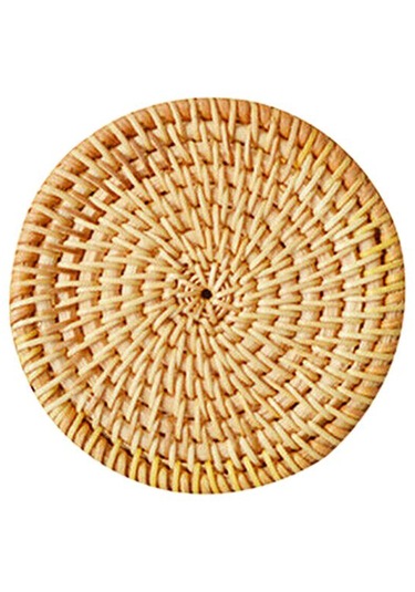 Suntek Isı Yalıtımı Yuvarlak Coaster El Dokuma Rattan 8cm Diğer