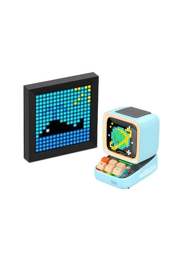 Divoom Ditoo Pro Mavi Bluetooth Hoparlör + Pixoo Led Ekran Seti