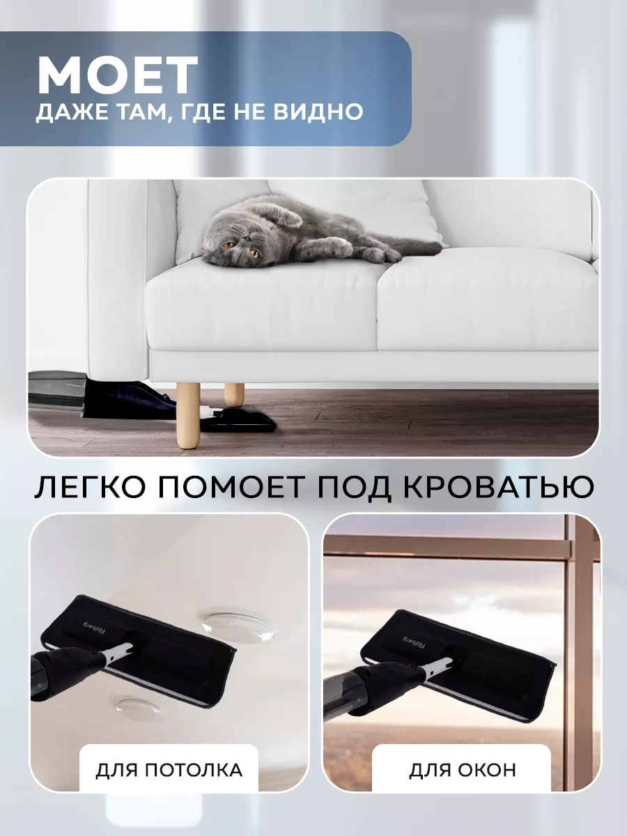 Rıdberg Home Zeminler İçin Sprey Mop Pro Bulaşık Bezi 146499958