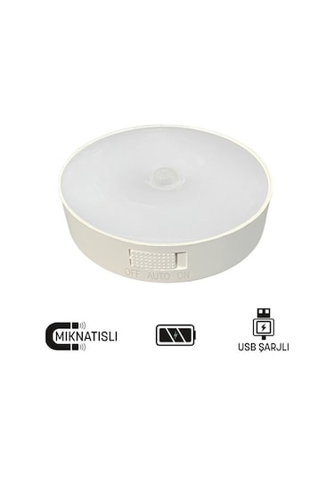 Maxled MX-9030 Şarjlı Hareket Sensörlü Yapışkanlı Led Aydınlatma Kabinled