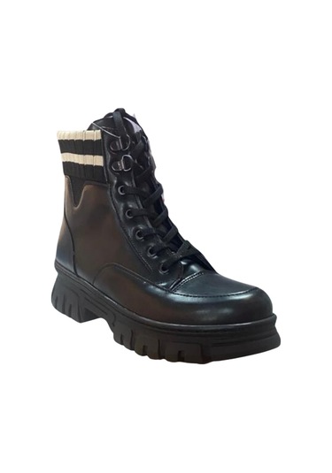 M.p. 232-1427 Zn Kadın Siyah Düz Bot-siyah Siyah