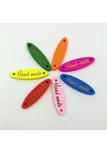 Homyl 100 Parça Karışık 2 Delikli Etiket "el Yapımı"