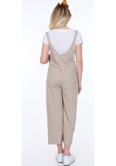 Luvmabelly Myra6101 - Bej Hamile Salopet-bej