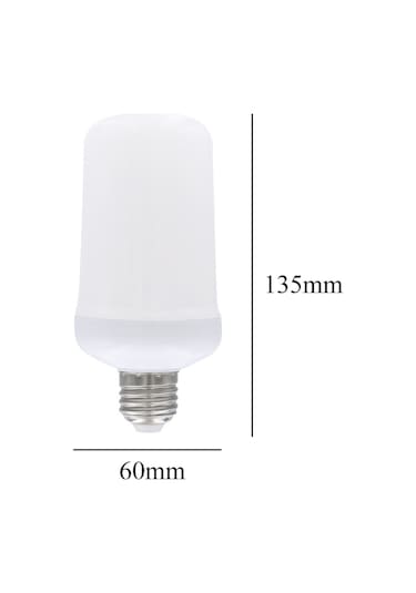 Monyee E27 Lamba Tabanlı Mavi Işıklı Dinamik Alev Efekti Dekoratif Işık - Bar, Bahçe Ve Çatı İçin Dekorasyon Işığı Mavi