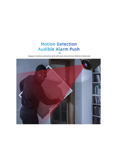 Geeksen Siyah Mini Wifi Güvenlik Kamerası - 1080p Hd Görüntü, İki Yönlü Konuşma, İnfrare Kamera, Hareket Algılama Ve Dahili Pil İle Uzaktan İzleme