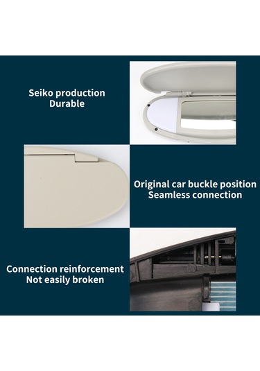 Geeksen Mini R50 R56 İçin Siyah Abs Güneşlik Aynası Kapağı - Pratik Ve Şık Siyah