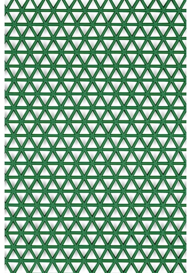 Kaydırmaz Yeşil Yıldız Yolluk Paspas En:90cm