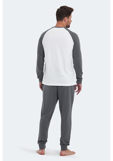 Slazenger Pascual In Erkek Pamuklu Beyaz Pijama Beyaz