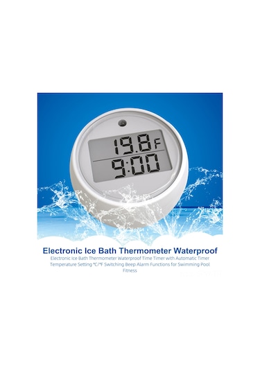 Maiyame Su Sicaklığı Ve Zamanlayıcı Cihazı -20 C/+70 C Aralığı, Su Geçirmez, Alarmlı, C/ F Dönüştürücü, 2 Adet Lr44 Pil Dahil