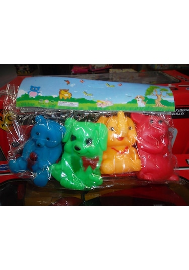 4'lü Renkli Banyo Oyuncağı Hayvanlar