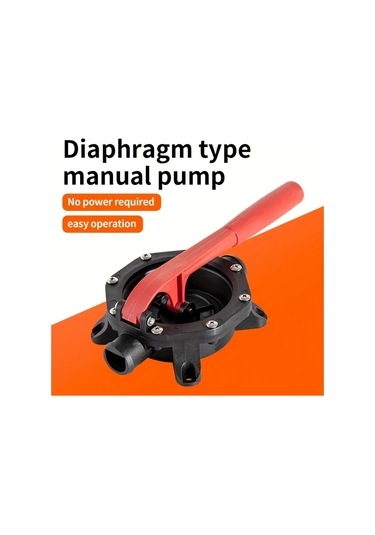Motion003 1 Adet Siyah Kırmızı Diyafram Tipi Manuel Pompa El Pompası Abs Malzeme Yağ Su Atık Su Transferi