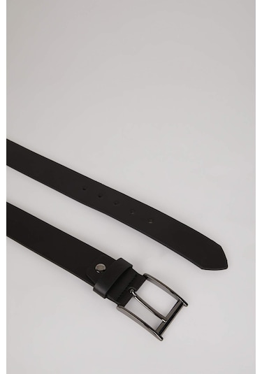 DeFacto Erkek Dikdörtgen Toka Suni Deri Jean Kemeri S4214AZNSBK23