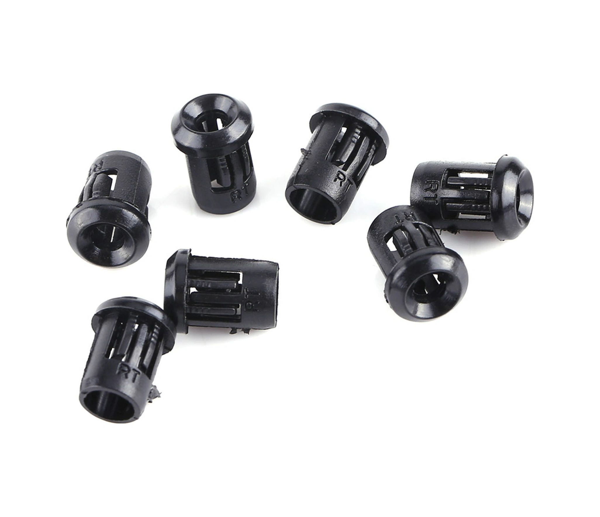 Tenfowee 50 Adet Siyah Nylon Led Tutucu - 5mm Iç Çaplı, Tahta Montajı İçin Dayanıklı Ve Kaliteli Malzeme