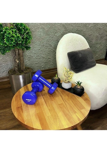 Proforce Vdb Dışı Vinil Kaplı Içi Çelik Döküm Ağırlık Dambıl Mavi 5 KG