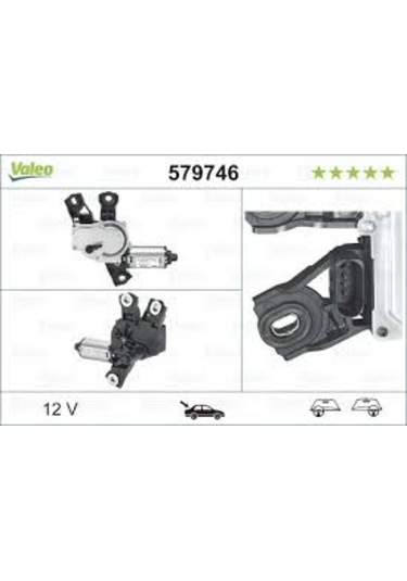 Valeo 579746 - Vw Passat 2006 - 2011 Arka Silecek Motoru