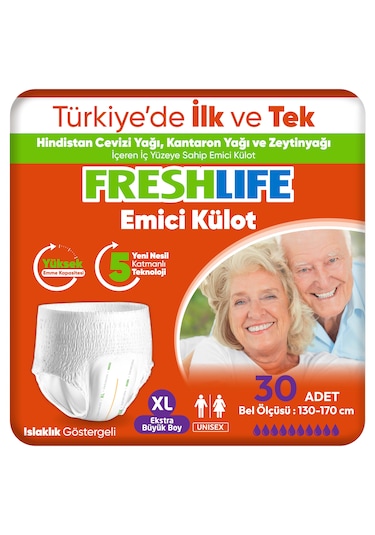 Freshlife Emici Külot Hasta Bezi XL 30'lu