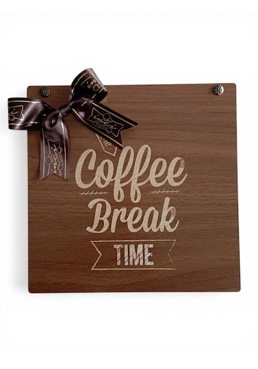 Coffee Break Time Ahşap Kutulu Hediyelik Çikolata