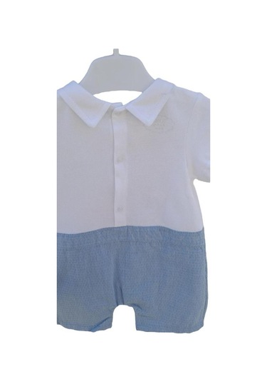 Erkek Bebek Bear Yazlık Tulum-12859-mavi Mavi