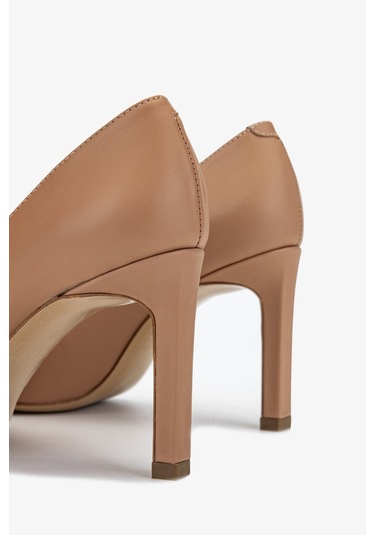 Valmenti Nuc Kadın Nude Hakiki Deri Topuklu Ayakkabı 613 27235 Bn Ayk Y24 Bej