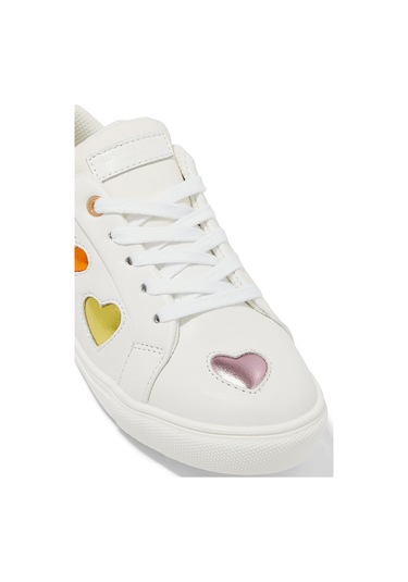 Kurt Geiger Çocuklar Için Mini Kalp Sneaker Ayakkabılar Beyaz